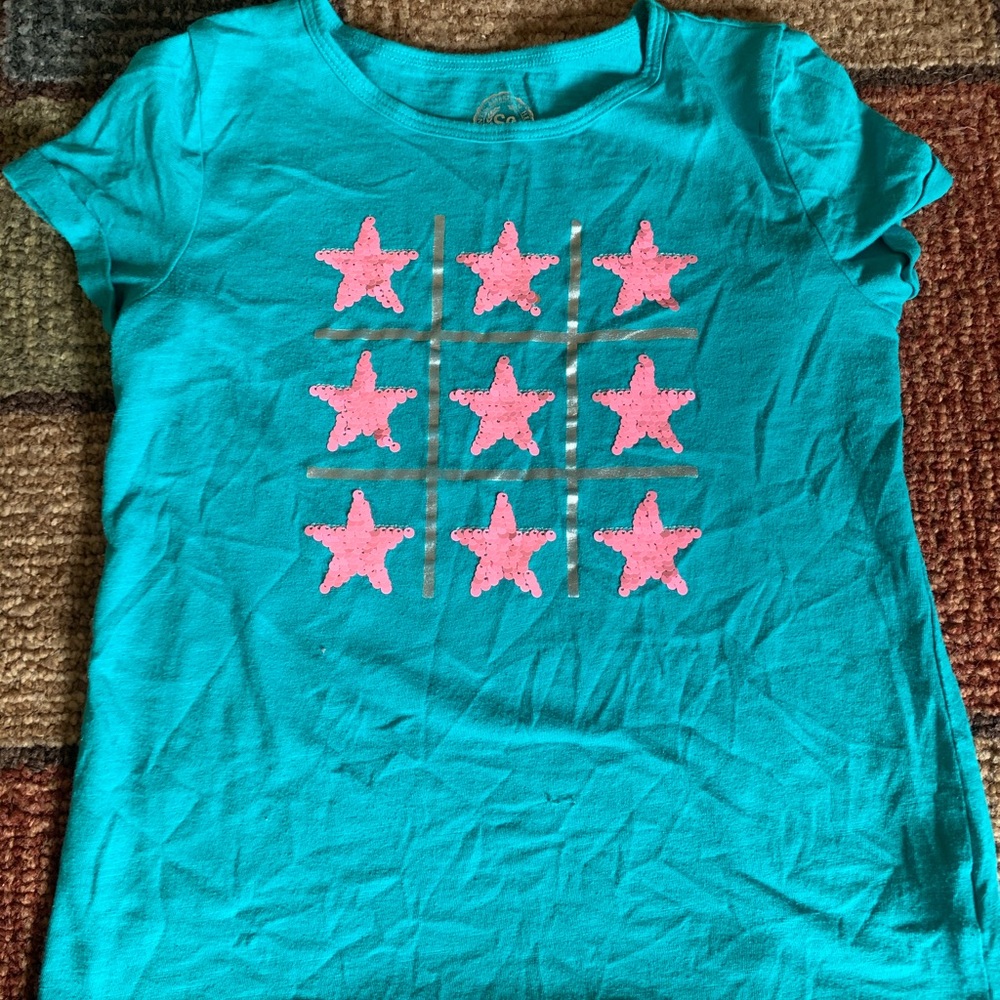 Reversible sequined shirt